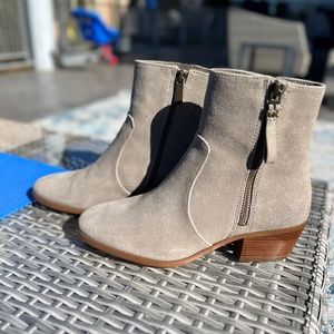 Micheal Kors Booties.  Size 7. Taupe Sueded Leather.